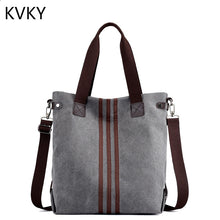 Load image into Gallery viewer, Canvas Women Bag Vintage Handbags