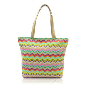 BONAMIE Colorful Summer Beach Bag