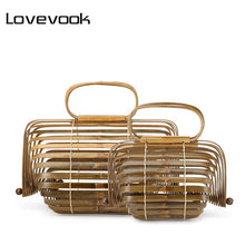 Load image into Gallery viewer, LOVEVOOK women handbag bamboo bag